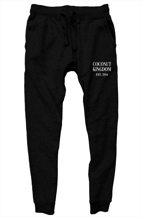 Coconut Kingdom Black premium joggers