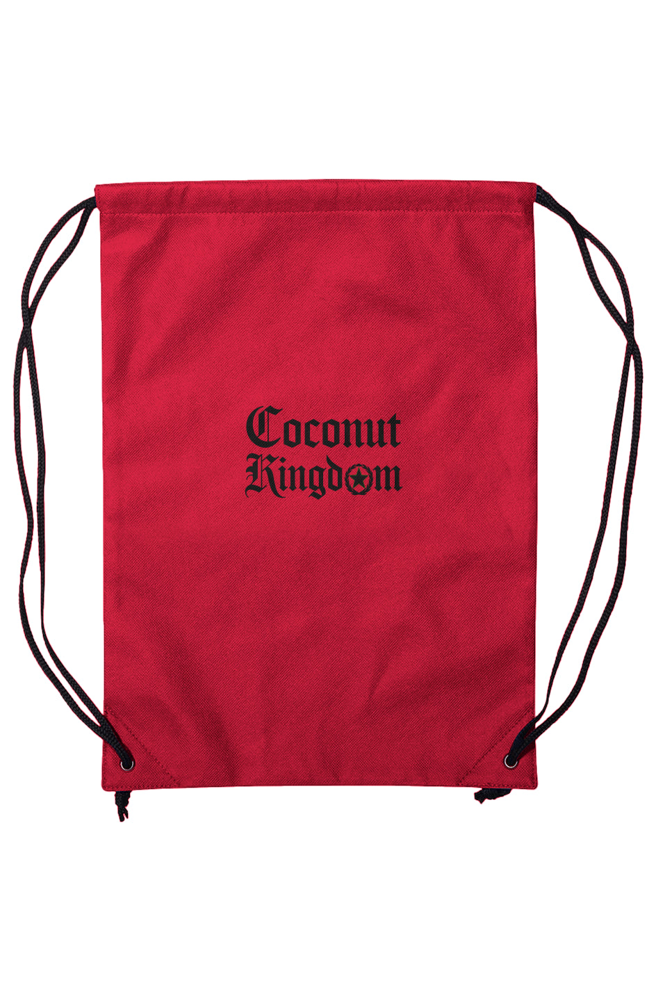 Fire Red Drawstring Backpack