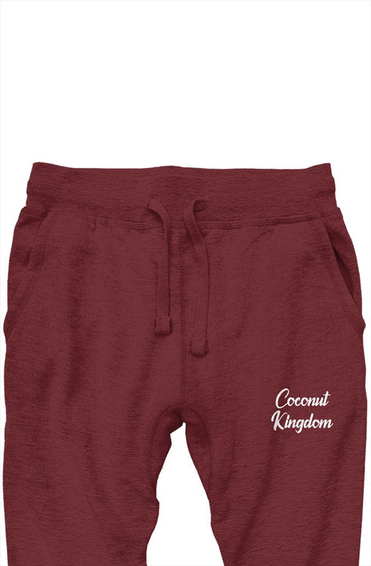 Coconut Kingdom premium joggers Maroon (UniSex)