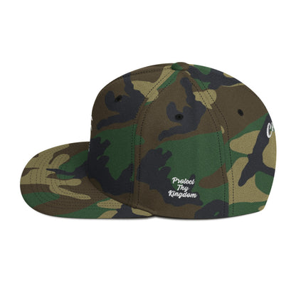 Coconut Kingdom Camo Palm Snapback Hat