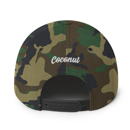 Coconut Kingdom Camo Palm Snapback Hat